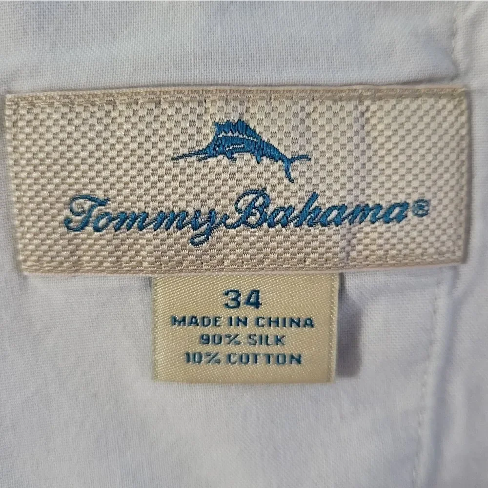 Tommy Bahama Men's Silk Cotton Light Tan Dress Shorts
